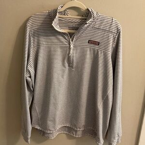 Vineyard Vines Half Zip - Blue & White